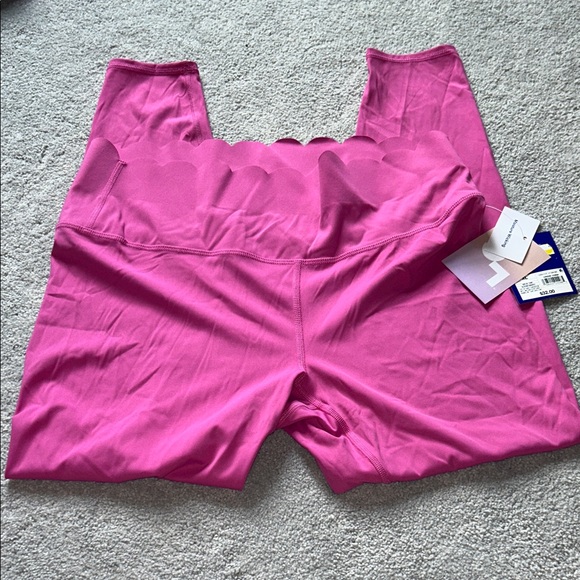 JoyLab Pants - Joy Lab Pink Scalloped High-Waisted Leggings
